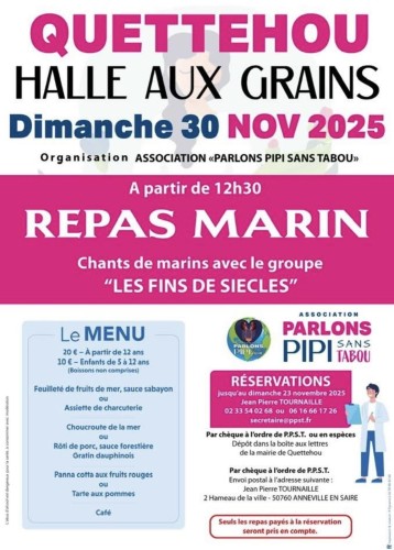 Repas Marin du 30 novembre 2025